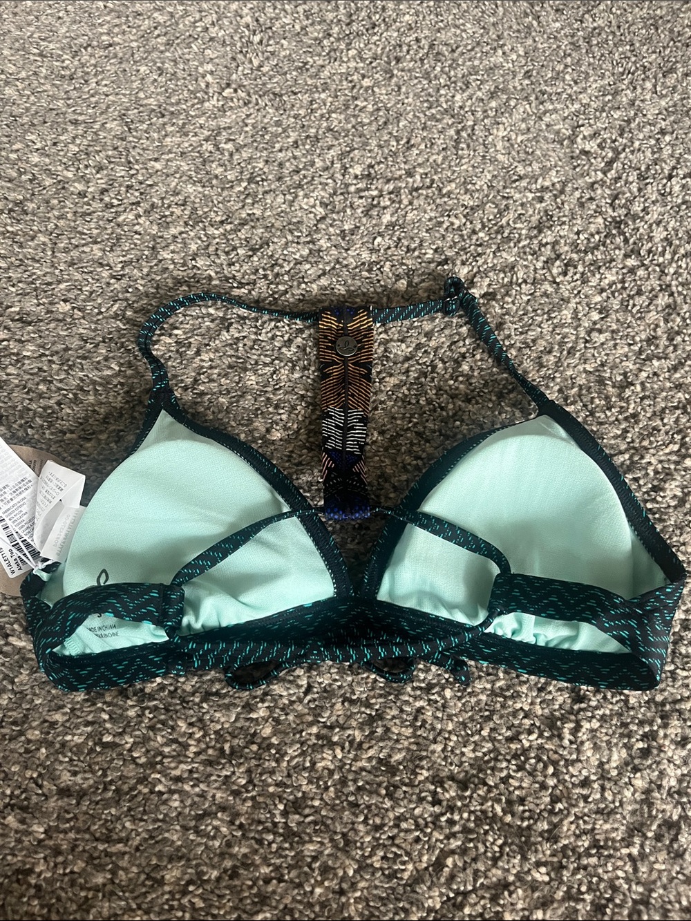 Prana Black Horchata Aleka Swim Top, NWT size Small - Picture 5 of 7